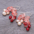 Cultured pearl and quartz dangle earrings, 'Pink Palace' - Thai Cultured Pearl and Quartz Dangle Earrings (image 2b) thumbail