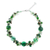 Multi-gemstone beaded necklace, 'Rainstorm' - Artisan Crafted Prehnite and Tiger's Eye Beaded Necklace (image 2d) thumbail