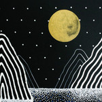 'Night Mountain II' - Midnight Mountain Landscape Painting from Thailand