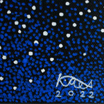 'Night Mountain II' - Midnight Mountain Landscape Painting from Thailand