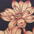 'Peaceful Lotus I' - Pintura de estudio de naturaleza dorada de flores de loto tailandesas
