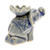 Ceramic incense holder, 'Wise Friend' - Blue Ceramic Elephant Incense Holder with Lotus Flower