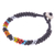 Glass beaded torsade bracelet, 'Rainbow Night' - Multicolor Glass Beaded Torsade Bracelet from Thailand (image 2e) thumbail