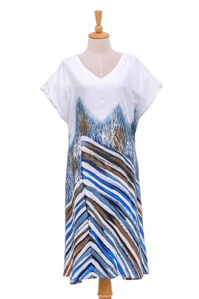 Artisan Crafted Batik Cotton A-Line Dress