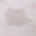 Cotton face mask, 'Natural Care' - Handmade Hemp/Cotton Face Mask