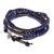 Wickelarmband aus Lapislazuli-Perlen - wickelarmband aus 950er Silber und Lapislazuli