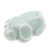 Celadon ceramic figurine, 'Scolded Pup' - Green Celadon Ceramic Figurine