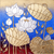 'Shining Sky Lotus' - Thai Sky Lotus Blossom Painting with Metallic Foil
