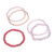 Quartz beaded stretch bracelets, 'Fancy Dream in Pink' (set of 5) - Set of 5 Pink Beaded Stretch Bracelets from Thailand (image 2b) thumbail