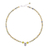 Halskette mit Anhänger aus Serpentinen- und Quarzperlen - Perlen-Serpentinen-Halskette mit 950er Silber