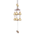 Aluminum and brass wind chime, 'Sage Elephant' - Elephant Themed Wind Chime Made in Thailand