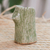 Small celadon ceramic bud vase, 'Faux Bois' - Handcrafted Celadon Bud Vase (image 2b) thumbail
