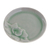 Small celadon ceramic plate, 'Orchid Charm' - Floral Motif Small Ceramic Plate thumbail
