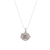 Collar de medallón de plata esterlina - Collar de medallón de plata esterlina con motivo de mariposa