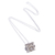 Sterling silver locket necklace, 'Summoning Sound' - Sterling Silver Locket Necklace with Ringing Brass Bell