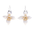 Gold-accented drop earrings, 'Botanical Season' - Artisan Crafted Gold-Accented Drop Earrings