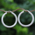 Sterling silver hoop earrings, 'Exquisite Loop' - Sterling Silver Hoop Earrings Crafted in Thailand