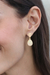 Gold-plated prehnite dangle earrings, 'Golden Drop Dreams' - 18k Gold-Plated Dangle Earrings with Natural Prehnite Stones (image 2j) thumbail
