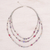 Multi-gemstone beaded strand necklace, 'Fancy Purple' - Purple Multi-Gemstone Beaded Strand Necklace from Thailand (image 2c) thumbail