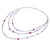 Multi-gemstone beaded strand necklace, 'Fancy Purple' - Purple Multi-Gemstone Beaded Strand Necklace from Thailand (image 2d) thumbail