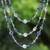 Collar de hilo con múltiples piedras preciosas - Collar de hilo con cuentas de múltiples piedras preciosas azules de Tailandia