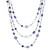 Multi-gemstone beaded strand necklace, 'Dreamy Blue' - Blue Multi-Gemstone Beaded Strand Necklace from Thailand thumbail