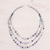 Multi-gemstone beaded strand necklace, 'Dreamy Blue' - Blue Multi-Gemstone Beaded Strand Necklace from Thailand (image 2c) thumbail