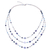 Multi-gemstone beaded strand necklace, 'Dreamy Blue' - Blue Multi-Gemstone Beaded Strand Necklace from Thailand (image 2d) thumbail