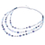 Multi-gemstone beaded strand necklace, 'Dreamy Blue' - Blue Multi-Gemstone Beaded Strand Necklace from Thailand (image 2e) thumbail
