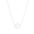 Cubic zirconia pendant necklace, 'Pink Chakra Crown' - Sterling Silver Pendant Necklace with Pink Cubic Zirconia