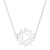 Cubic zirconia pendant necklace, 'Chakra Spin in Solar' - Cubic Zirconia Pendant Necklace with Chakra Motif