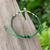 Silver pendant macrame bracelet, 'Petite Flower in Green' - Thai Silver Pendant Beaded Macrame Bracelet in Green (image 2b) thumbail