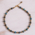 Gold-accented jasper and hematite beaded necklace, 'Golden Planet' - Jasper and Hematite Beaded Necklace with Gold Accented Clasp (image 2b) thumbail