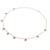 Cultured pearl beaded necklace, 'Pearly Meeting' - Thai Cultured Pearl and Brass Beaded Necklace