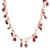 Goldstone beaded necklace, 'Wonderful Orange' - Goldstone Beaded Necklace with Silver-Plated Extender