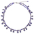 Cultured pearl beaded necklace, 'Wonderful Blue' - Blue Cultured Pearl Beaded Necklace with Silver Accents (image 2d) thumbail