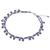 Cultured pearl beaded necklace, 'Wonderful Blue' - Blue Cultured Pearl Beaded Necklace with Silver Accents (image 2e) thumbail