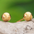 Goldene Ohrstecker - Thailändische Ohrstecker aus 14-karätigem Gold mit vergoldeten Verschlüssen