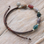 Jasper beaded charm bracelet, 'Colorful Stones' - Thai Hand-braided Jasper & Fine Silver Beaded Charm Bracelet (image 2b) thumbail