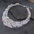 Glass beaded choker necklace, 'Crystallized Nights' - Glass Beaded Choker Necklace from Thailand (image 2b) thumbail