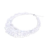 Glass beaded choker necklace, 'Crystallized Nights' - Glass Beaded Choker Necklace from Thailand