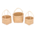 Natural fiber baskets, 'Krajood Charm' (set of 3) - Natural Fiber Baskets Handmade in Thailand (Set of 3)