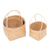 Natural fiber baskets, 'Krajood Charm' (set of 3) - Natural Fiber Baskets Handmade in Thailand (Set of 3)