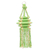 Cotton decorative hanging accessory, 'Green Awe' - Cotton Hanging Accessory from Thailand