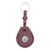 Schlüsselanhänger aus Leder, „Smart Security in Braun“. - Kunsthandwerklich gefertigter Air Tag-Halter aus echtem Leder mit Schlüsselring