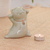 Celadon ceramic figurine, 'Lucky and Playful' - Cat Shaped Celadon Ceramic Figurine Handmade in Thailand (image 2f) thumbail