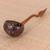 Wood scoop, 'Delicious Coconut' - Coconut Shell and Teak Wood Scoop Crafted in Thailand thumbail