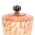 Wood decorative jar, 'Brown Passion' - Wood Decorative Jar Handcrafted in Thailand