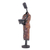 Brass statuette, 'Ancient Monk' - Brass & Iron Statuette of Abstract Male Handmade in Thailand (image 2d) thumbail