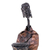 Brass statuette, 'Ancient Monk' - Brass & Iron Statuette of Abstract Male Handmade in Thailand (image 2f) thumbail